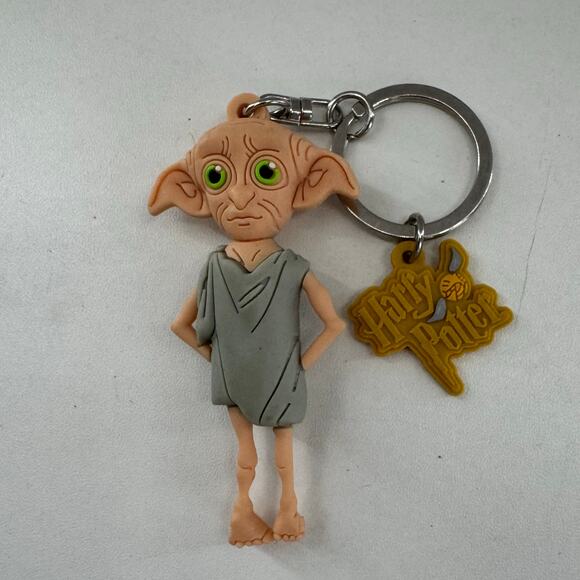 Harry Potter Accessories - Harry Potter Warner Brothers DOBBY House-Elf Keychain Key Tag Zipper Pull